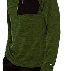 Starter Brushed Waffle Quarter-Zip Top-SIZE L